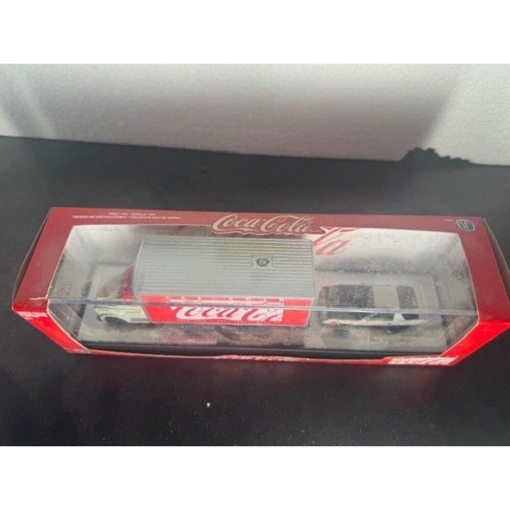 M2 Machines Coca-Cola 1968 Chevrolet C60 Truck & 1985 Chevrolet Camaro IROC-Z.